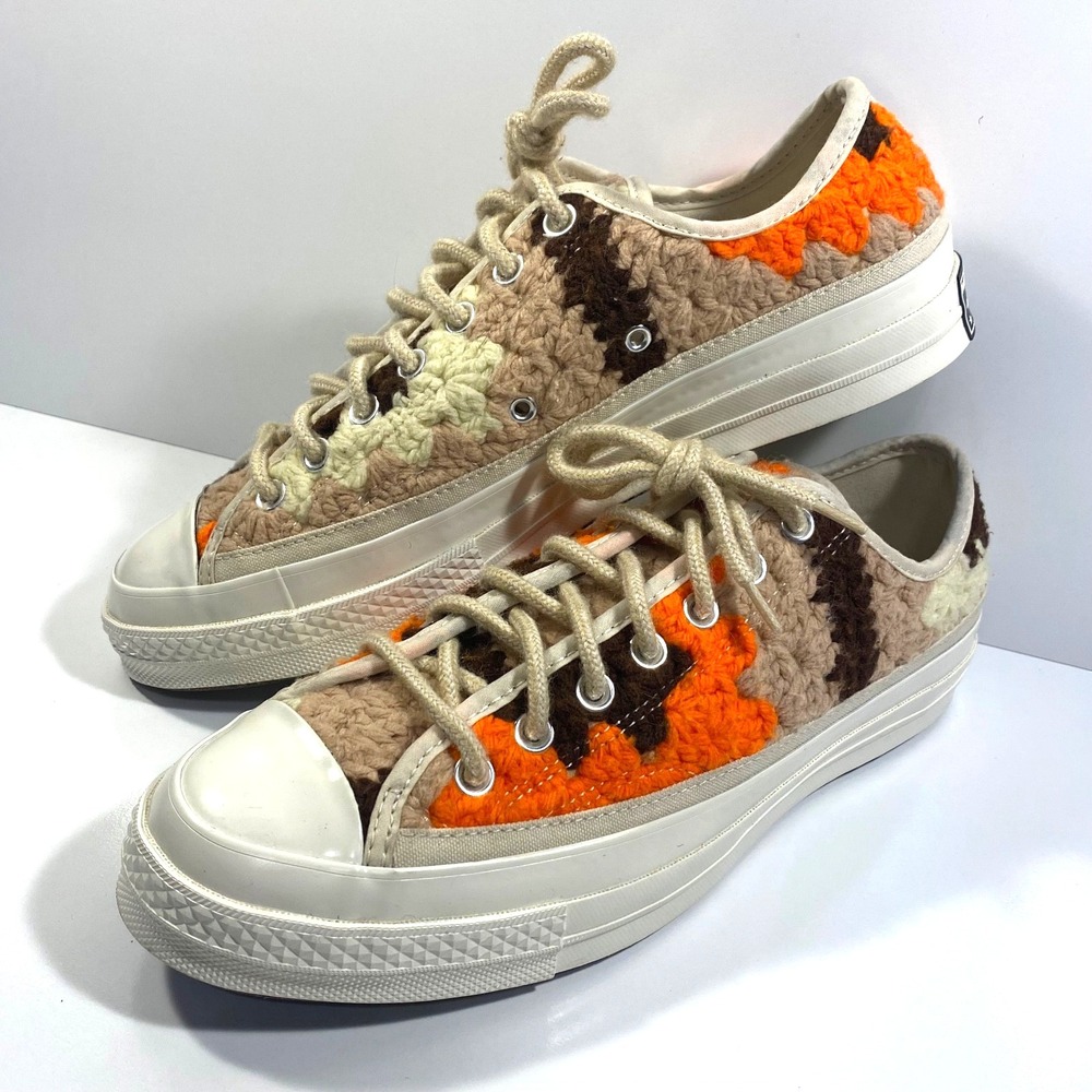 Converse Chuck 70 Ox Low Men Size 9 - Womens Size 11 Crochet Pack Patchwork Knit